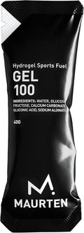 Maurten Gel 100 Mix Box - of 40g - 25g Carbohydrates per Serving - 4 x Gel100 and 2x Gel100 CAF100 (100mg caffein) - Stomach-Friendly Patented hydrogel Technology - Free of preservatives