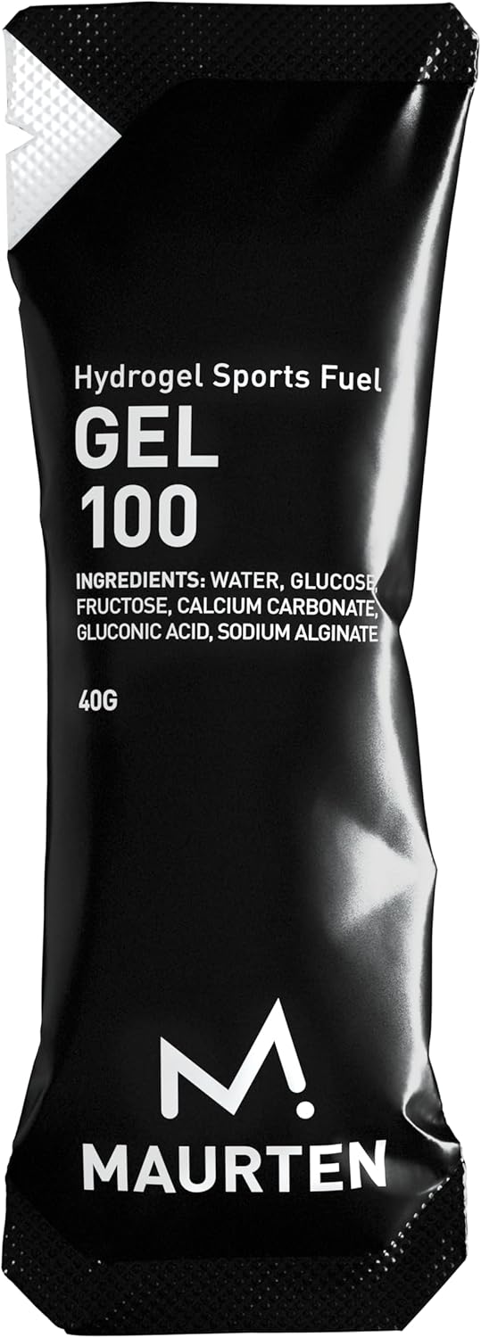 Maurten Gel 100 Mix Box - of 40g - 25g Carbohydrates per Serving - 4 x Gel100 and 2x Gel100 CAF100 (100mg caffein) - Stomach-Friendly Patented hydrogel Technology - Free of preservatives