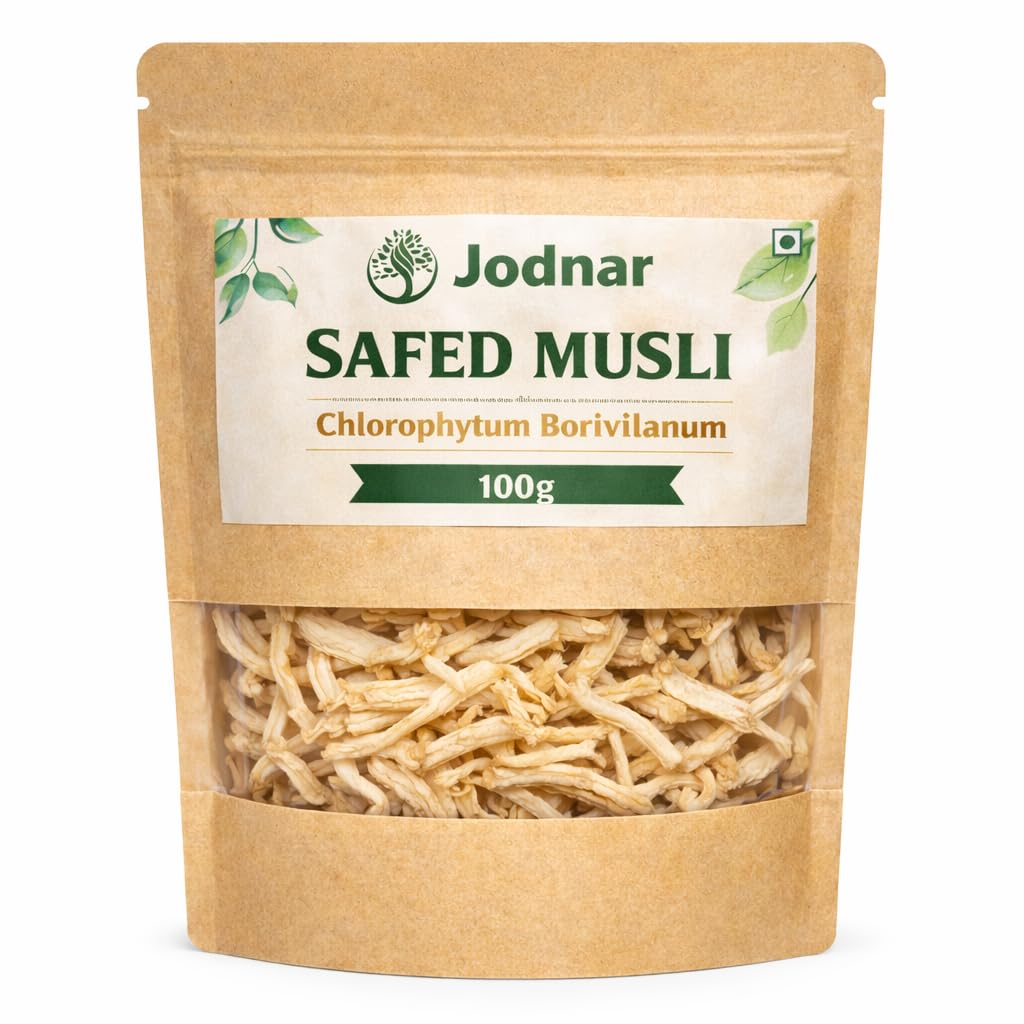 Jodnar Safed Musli, Chlorophytum Borivilanum, 100g