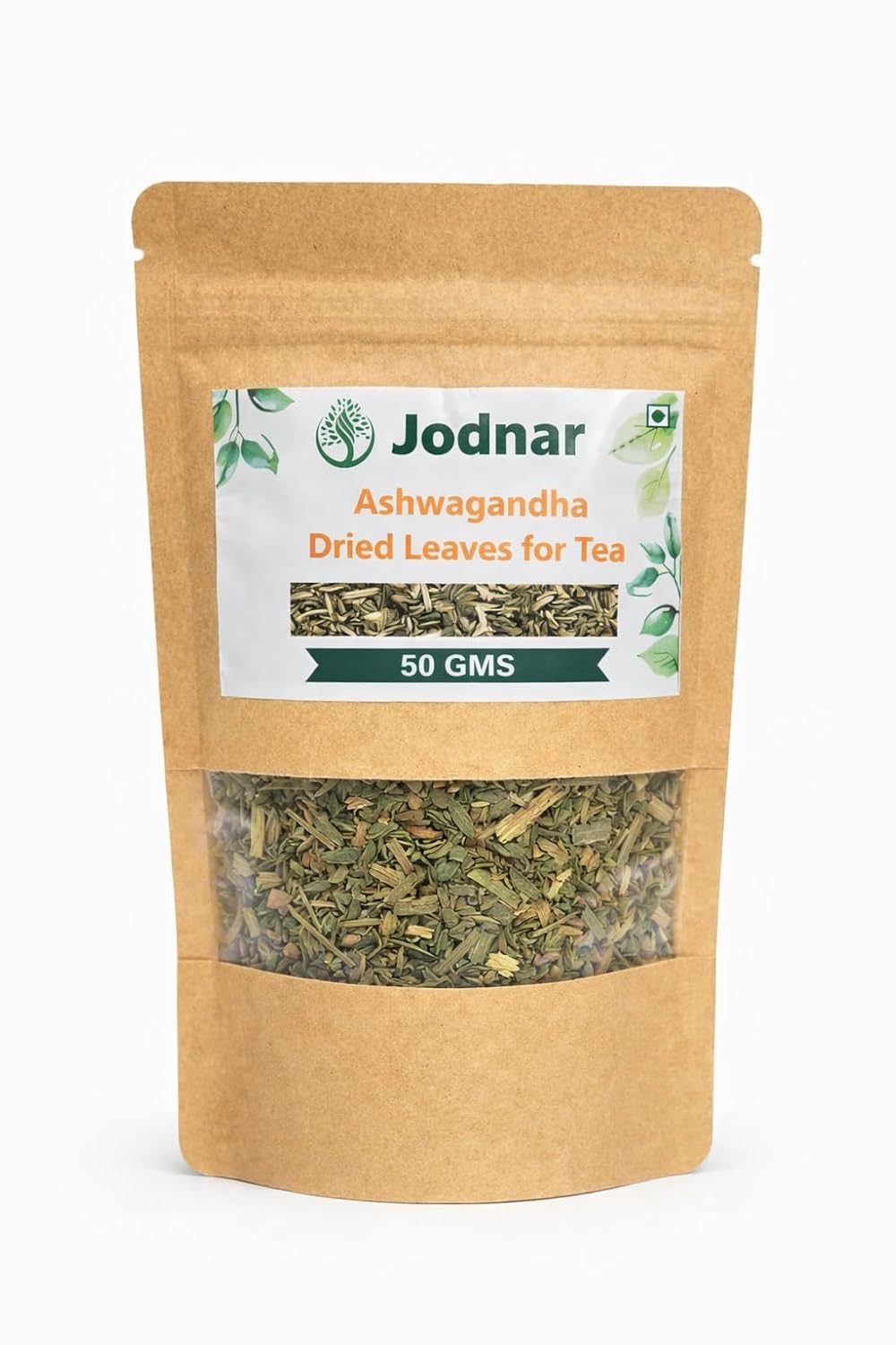 Jodnar Ashwagandha Dried Leaves for Tea, Herbal Tea, 50 Grams