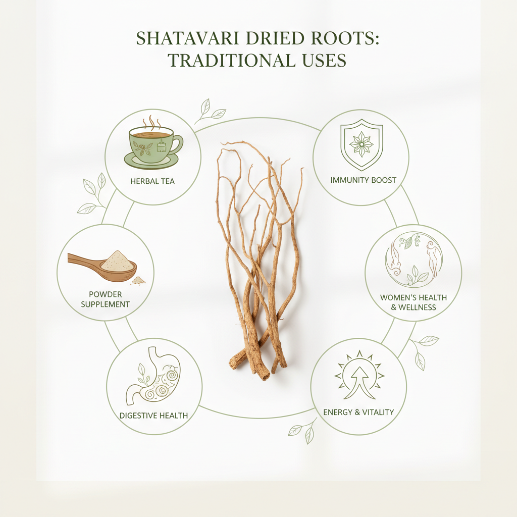 Jodnar Shatavari Dried Roots, 100g